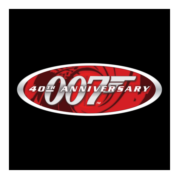 007 40th Anniversary Logo PNG Vector