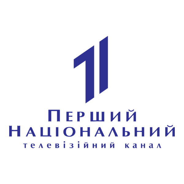 1 Nacional Ukraine TV Channel Logo PNG Vector