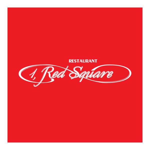 1 Red Square Restaurant Logo PNG Vector