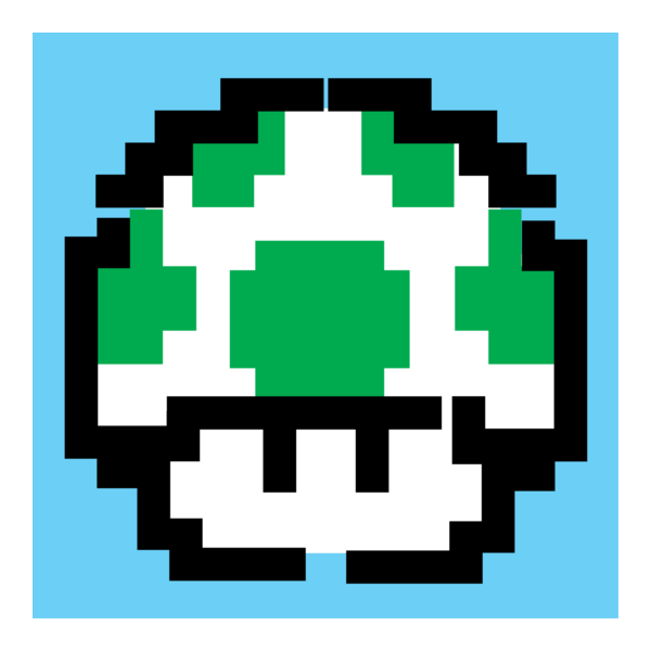 1-up mushroom Logo PNG Vector