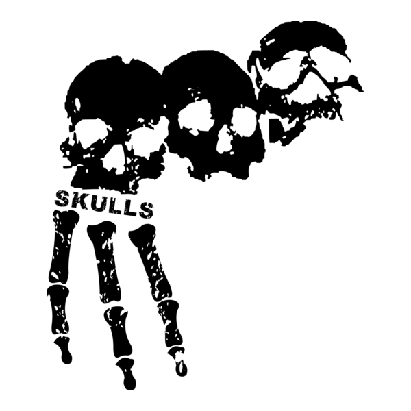 3 skulls Logo PNG Vector