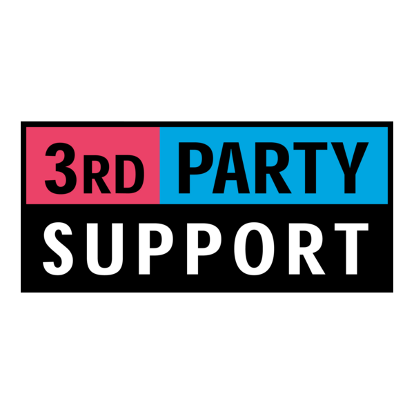 3rd Party Support Logo PNG Vector