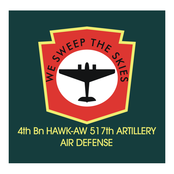 4th Bn HAWK-AW 517th Artillery Logo PNG Vector