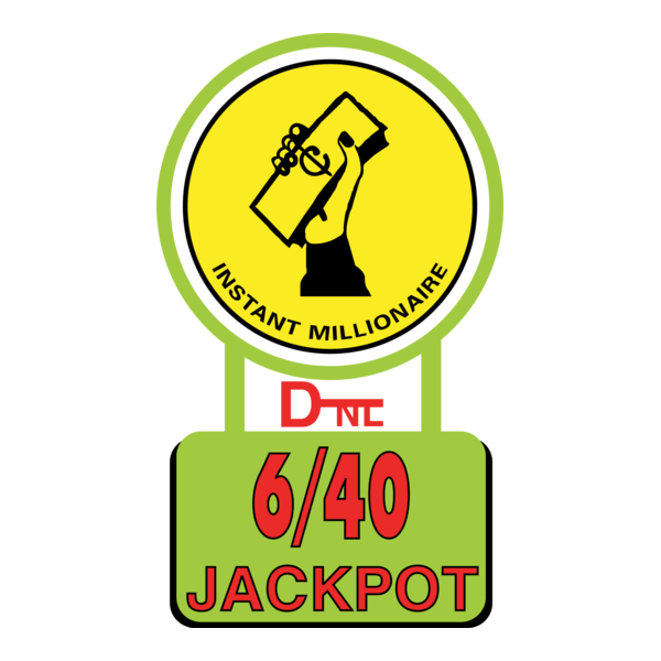 6/40 Jackpot Logo PNG Vector