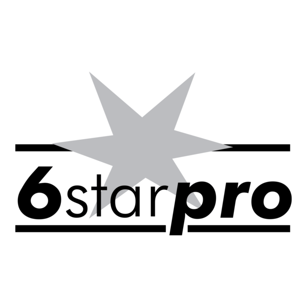 6 Star Pro Logo PNG Vector