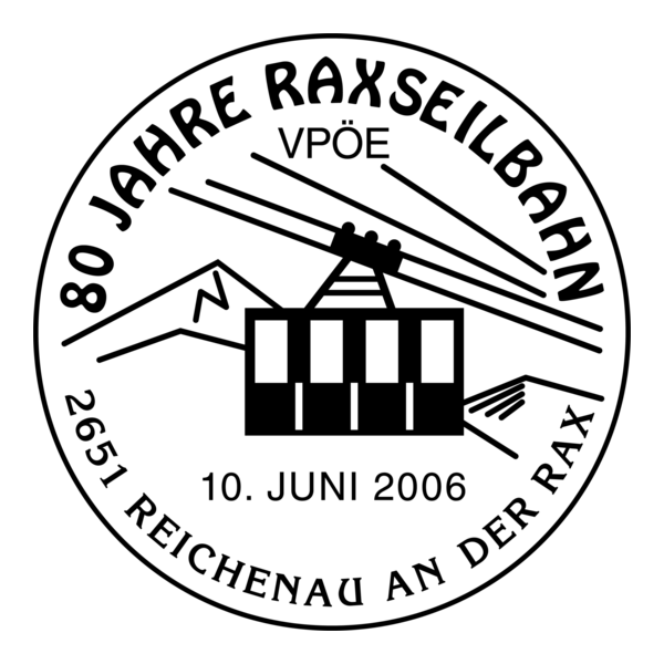 80 Jahre Raxseilbahn Reichenau an der Rax Logo PNG Vector