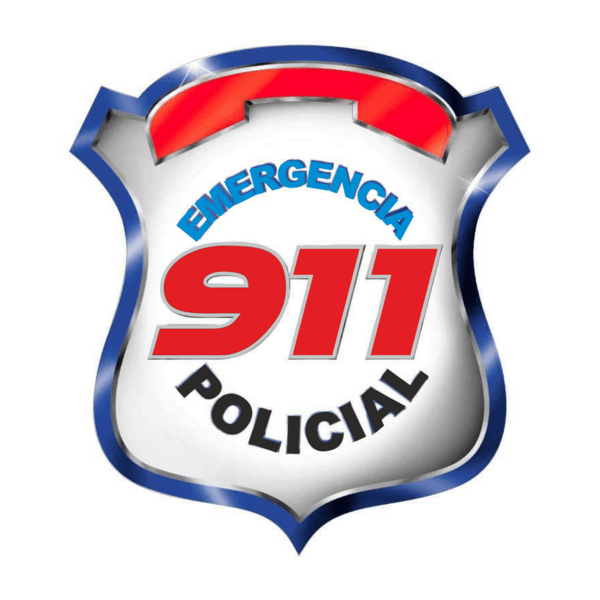 911 Emergencia Policial 3D Logo PNG Vector