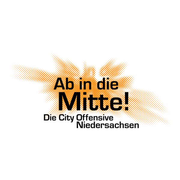 Ab in die Mitte! Die City-Offensive Niedersachsen Logo PNG Vector