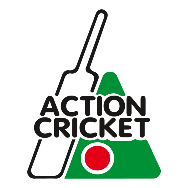 Action Cricket Logo PNG Vector