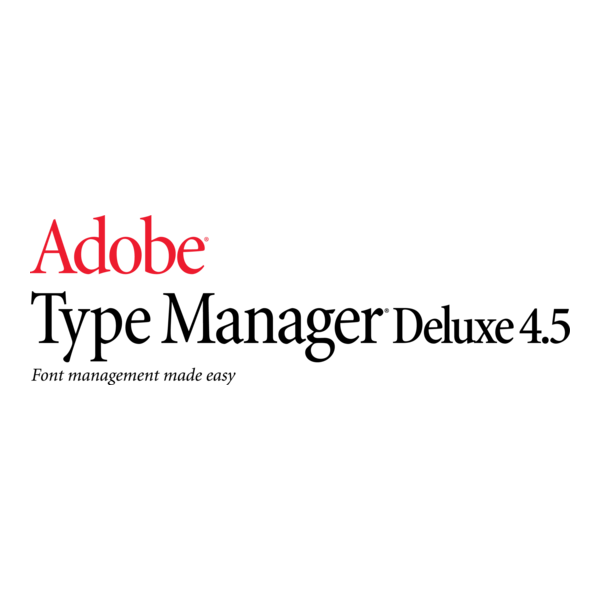 Adobe Type Manager Deluxe Logo PNG Vector