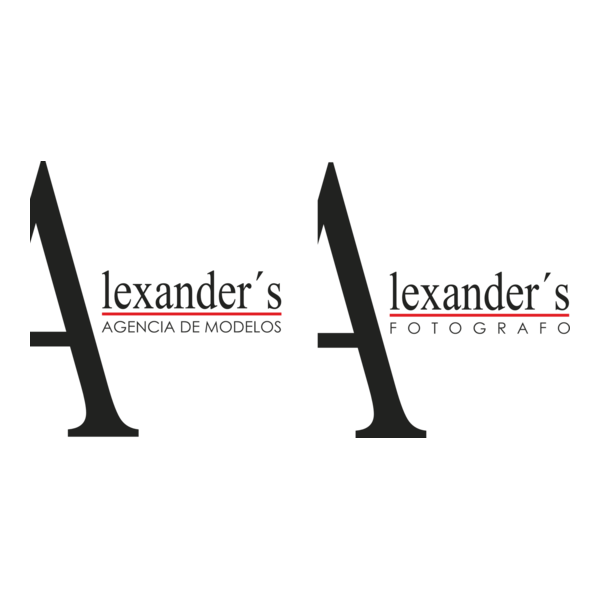 Alexander Model Agency & Fotografo Logo PNG Vector