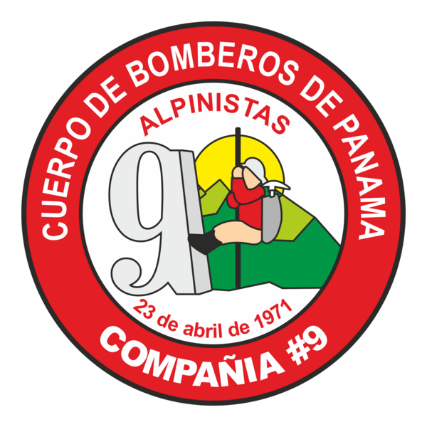 alpinistas - compañia 9 - bomberos de panama Logo PNG Vector