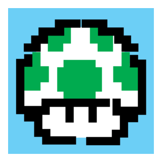 1-up mushroom Logo PNG Vector