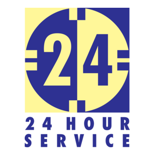 24 Hour Service Logo PNG Vector