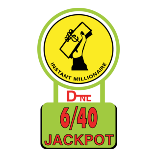 6/40 Jackpot Logo PNG Vector