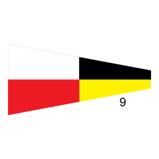 9 Flag Logo PNG Vector