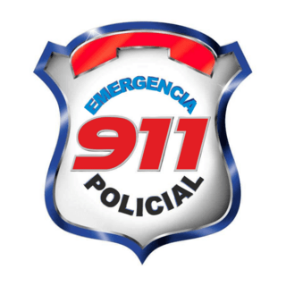 911 Emergencia Policial 3D Logo PNG Vector
