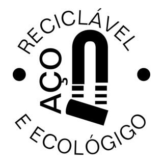 Aço Reciclável Logo PNG Vector