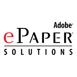 Adobe ePaper Solutions Logo PNG Vector