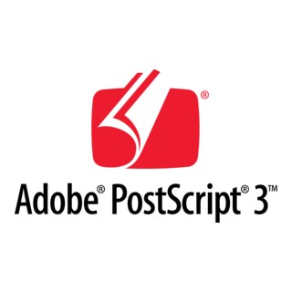 Adobe PostScript 3 Logo PNG Vector