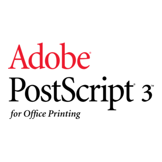 Adobe PostScript 3 Logo PNG Vector