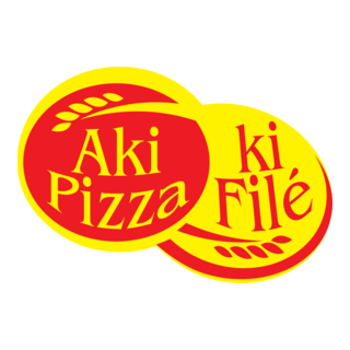 Aki Pizza ki Filé Logo PNG Vector