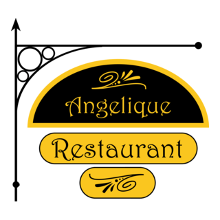 Angelique Restaurant Logo PNG Vector