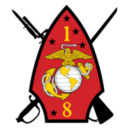 1st Battalion 8th Marine Regiment USMC Logo PNG Vector