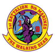 1st Battalion 9th Marine Regiment USMC Logo PNG Vector