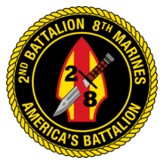 2nd Battalion 8th Marine Regiment USMC Logo PNG Vector