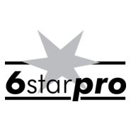 6 Star Pro Logo PNG Vector