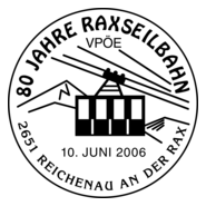 80 Jahre Raxseilbahn Reichenau an der Rax Logo PNG Vector