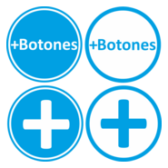 +Botones Logo PNG Vector