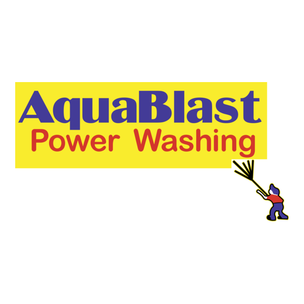 Aquablast Power Washing Logo PNG Vector