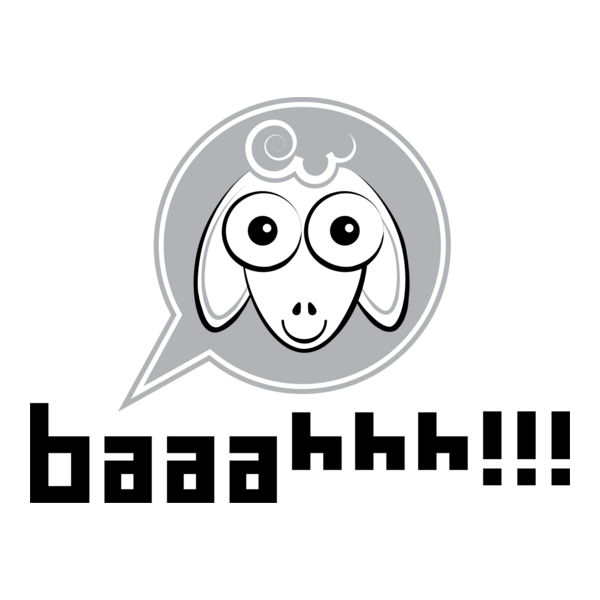 Baaahhh Logo PNG Vector