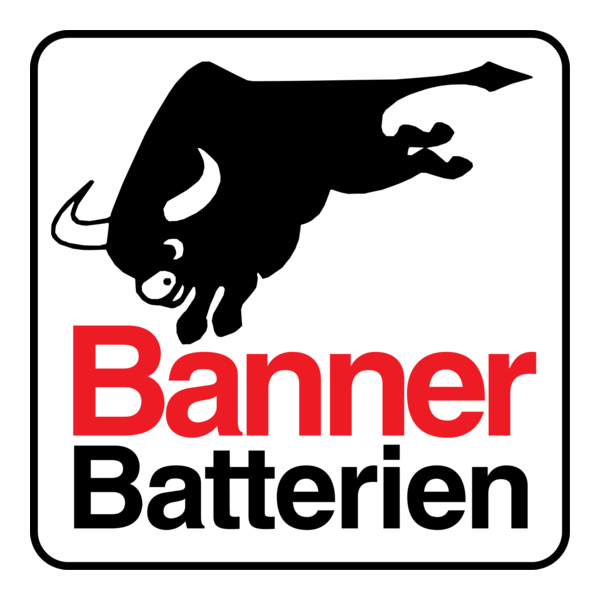 Banner Batterien Logo PNG Vector