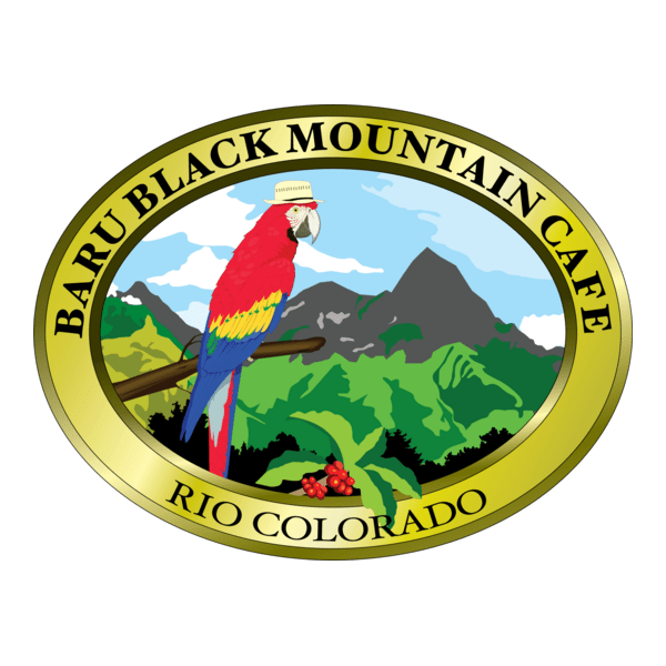 Baru Black Mountain Cafe Logo PNG Vector