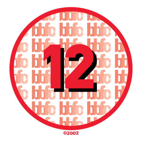 BBFC 12 Certificate UK Logo PNG Vector