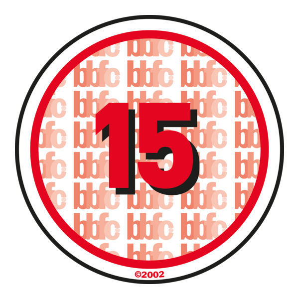 BBFC 15 Certificate UK Logo PNG Vector