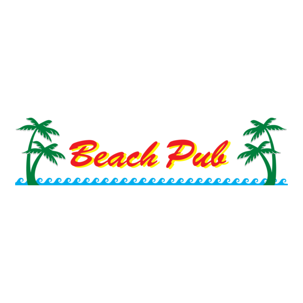 Beach Pub Logo PNG Vector