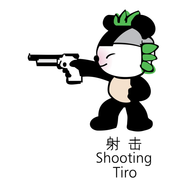 Beijing 2008 mascot Shooting Logo PNG Vector
