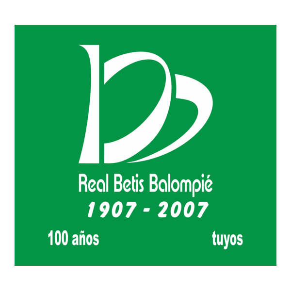 Betis 100 Aniversario - Verde fondo Logo PNG Vector