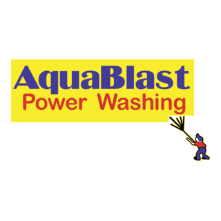 Aquablast Power Washing Logo PNG Vector