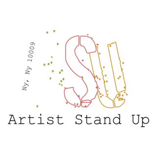 Artist Stand Up Logo PNG Vector