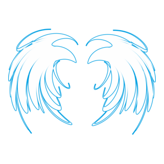 Asa gótica básica. Logo PNG Vector