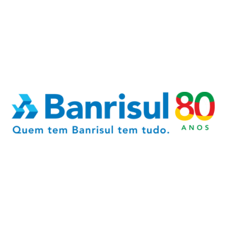 BANRISUL 80 ANOS Logo PNG Vector