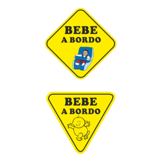 Bebe a bordo Logo PNG Vector