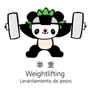 Beijing 2008 mascot Weightlifting Logo PNG Vector