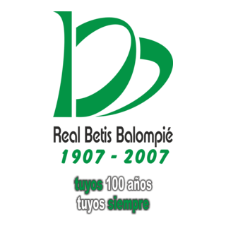 Betis 100 Aniversario Logo PNG Vector