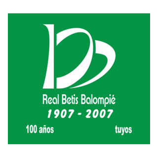 Betis 100 Aniversario - Verde fondo Logo PNG Vector